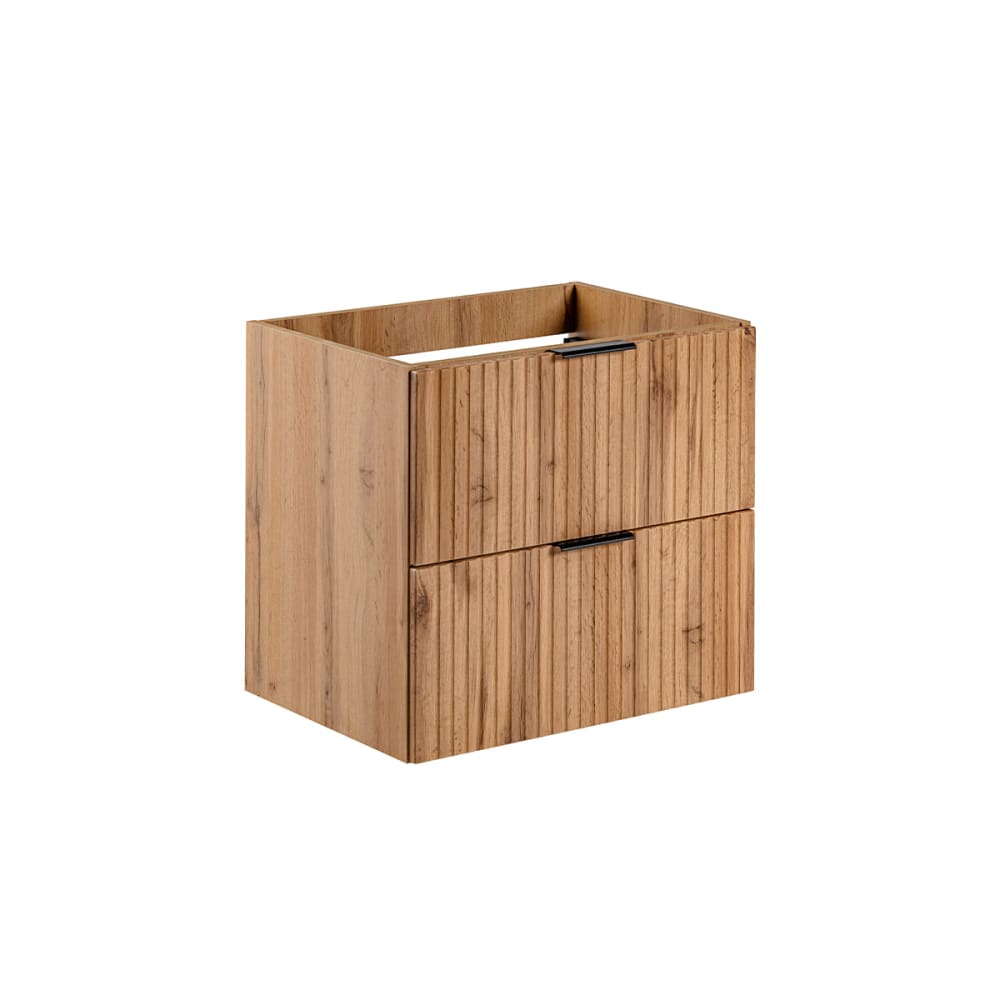 Meuble sous-vasque 60cm panneaux mélaminé et mdf marron