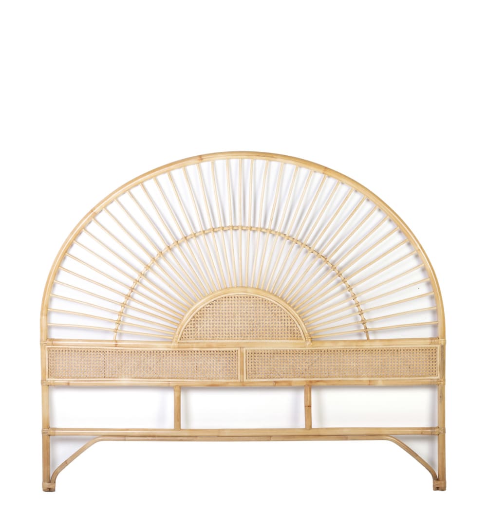 Tête de lit en rotin beige, L 165 cm