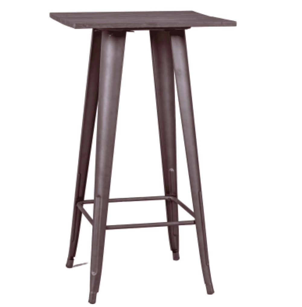 Nest dream Industrieller Hochtisch aus gealtertem Stahl style industrial Silber Metall