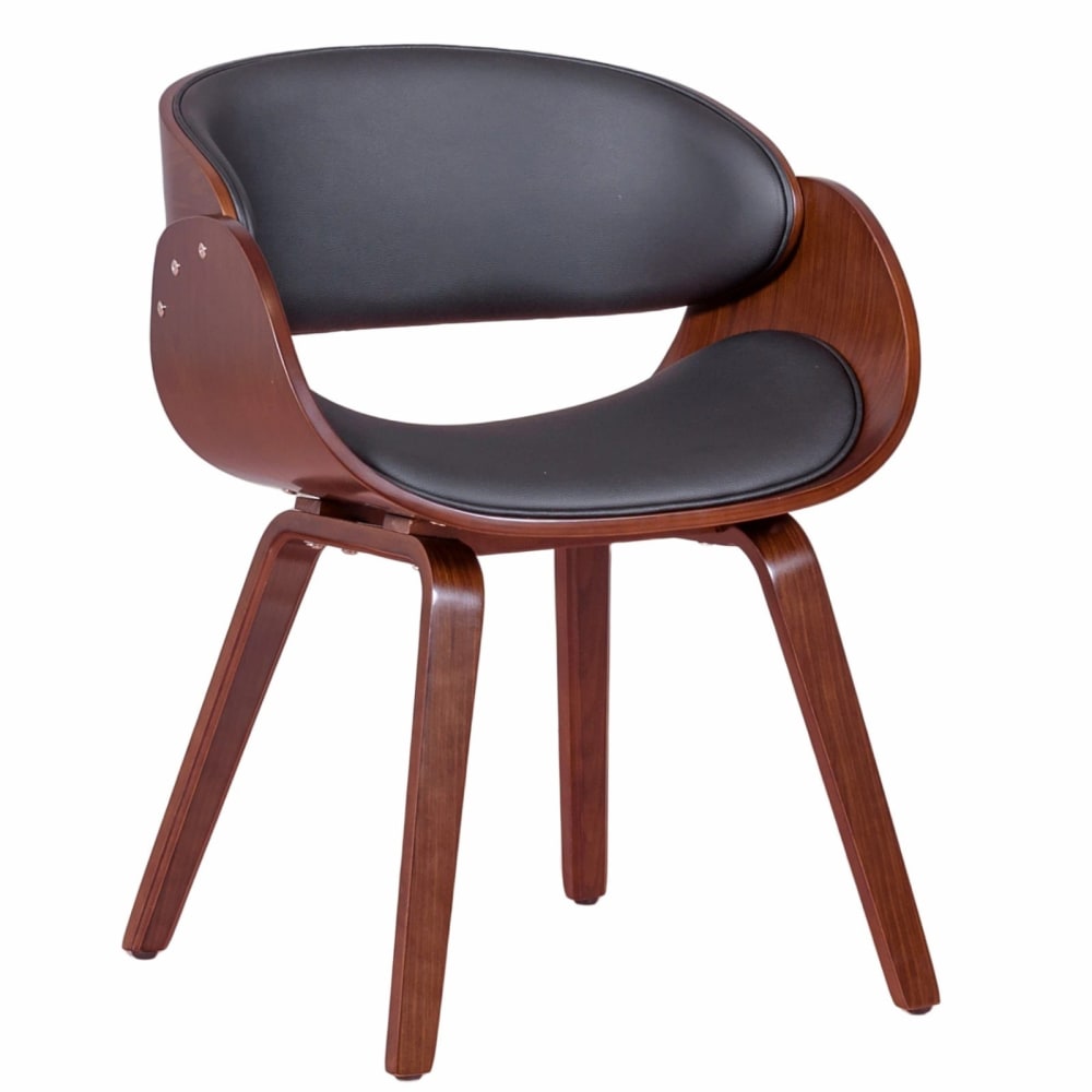 Nest dream Skandinavischer Sessel mit Kunstlederkissen, schwarz style landhaus - Holz