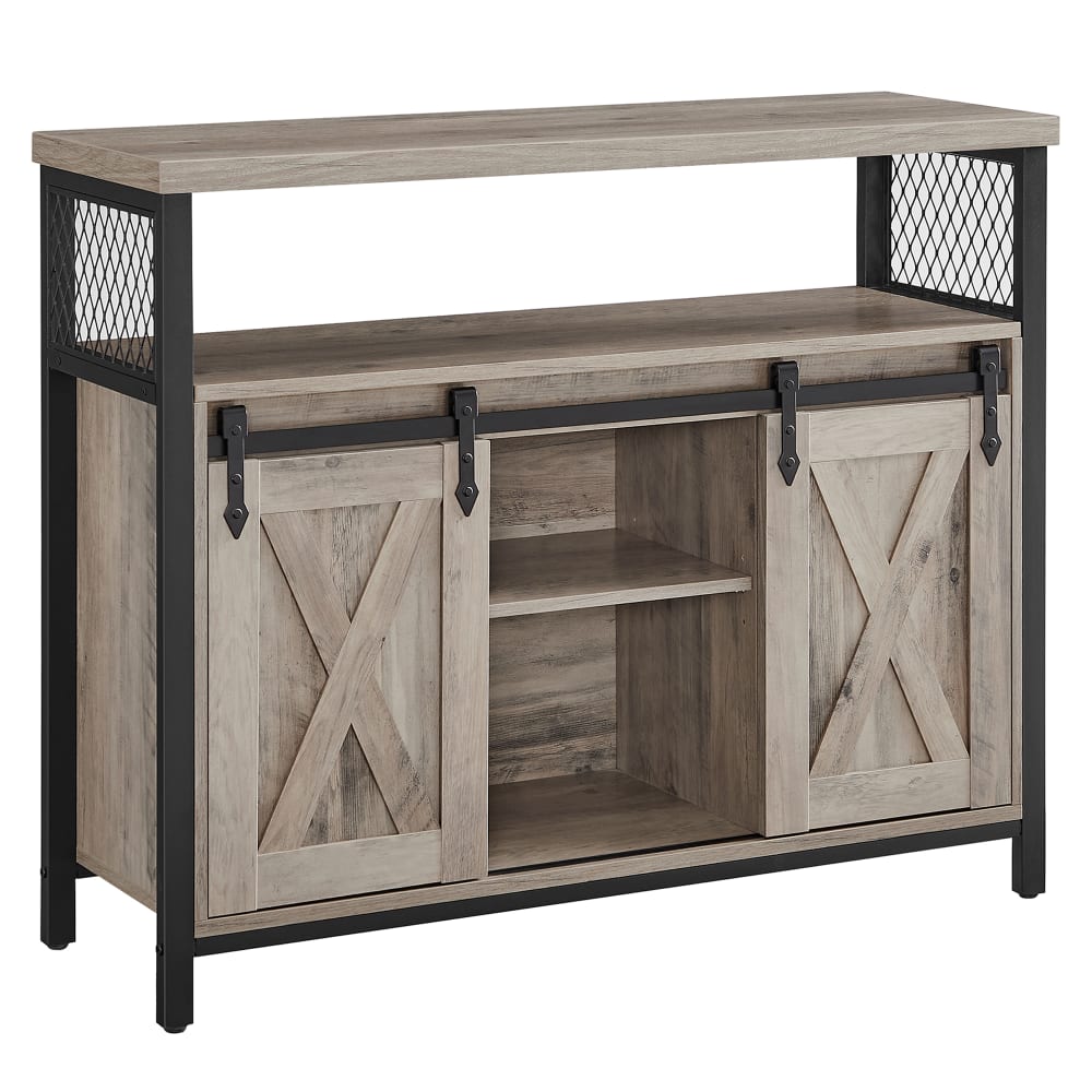 Meuble de rangement avec 2 portes coulissantes 33 x 100 x 80 cm noir