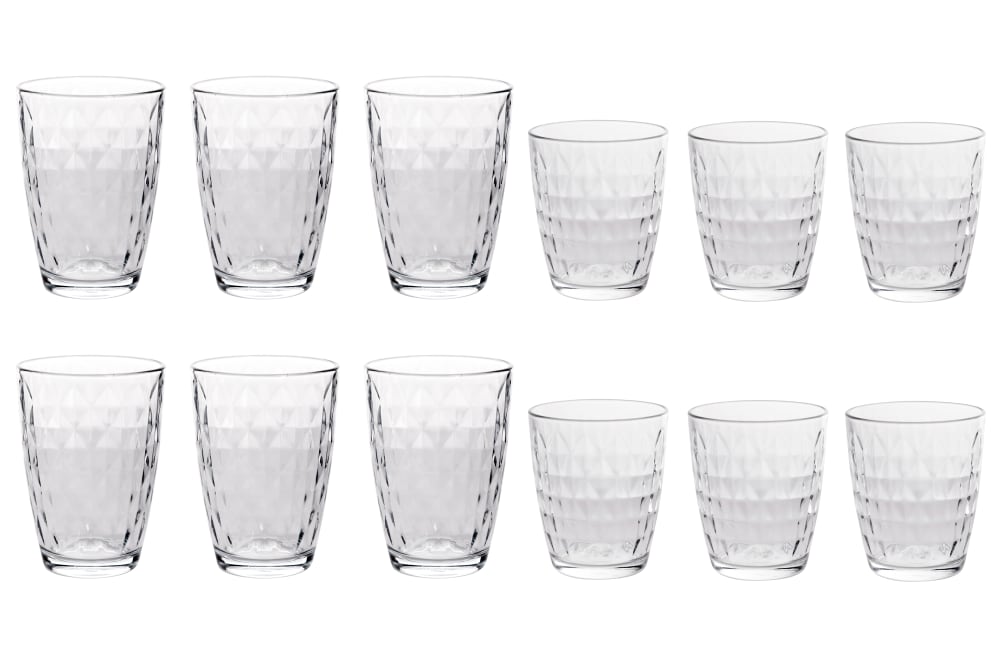 Cosy & Trendy Service à Verre 12 pièces, transparent - Verre