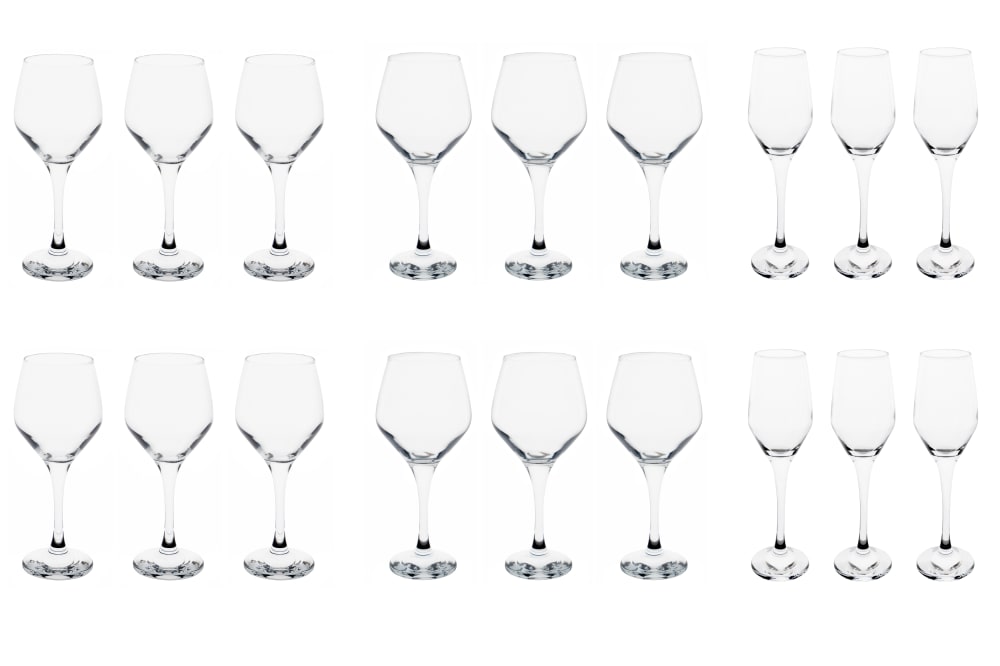 Cosy & Trendy Service à verre 18 pièces, transparent