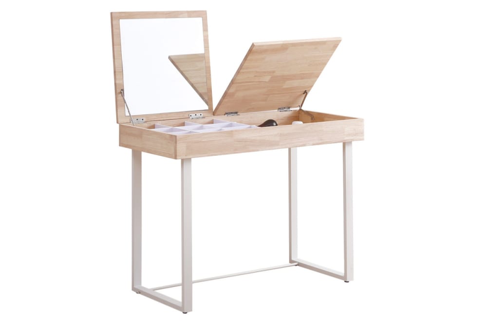 Coiffeuse en bois de chêne clair