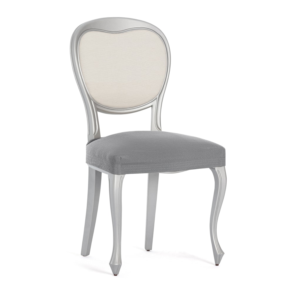 EYSA Housse de chaise. Tissu multiélastique, pack de 2 housses. Couleur gris.