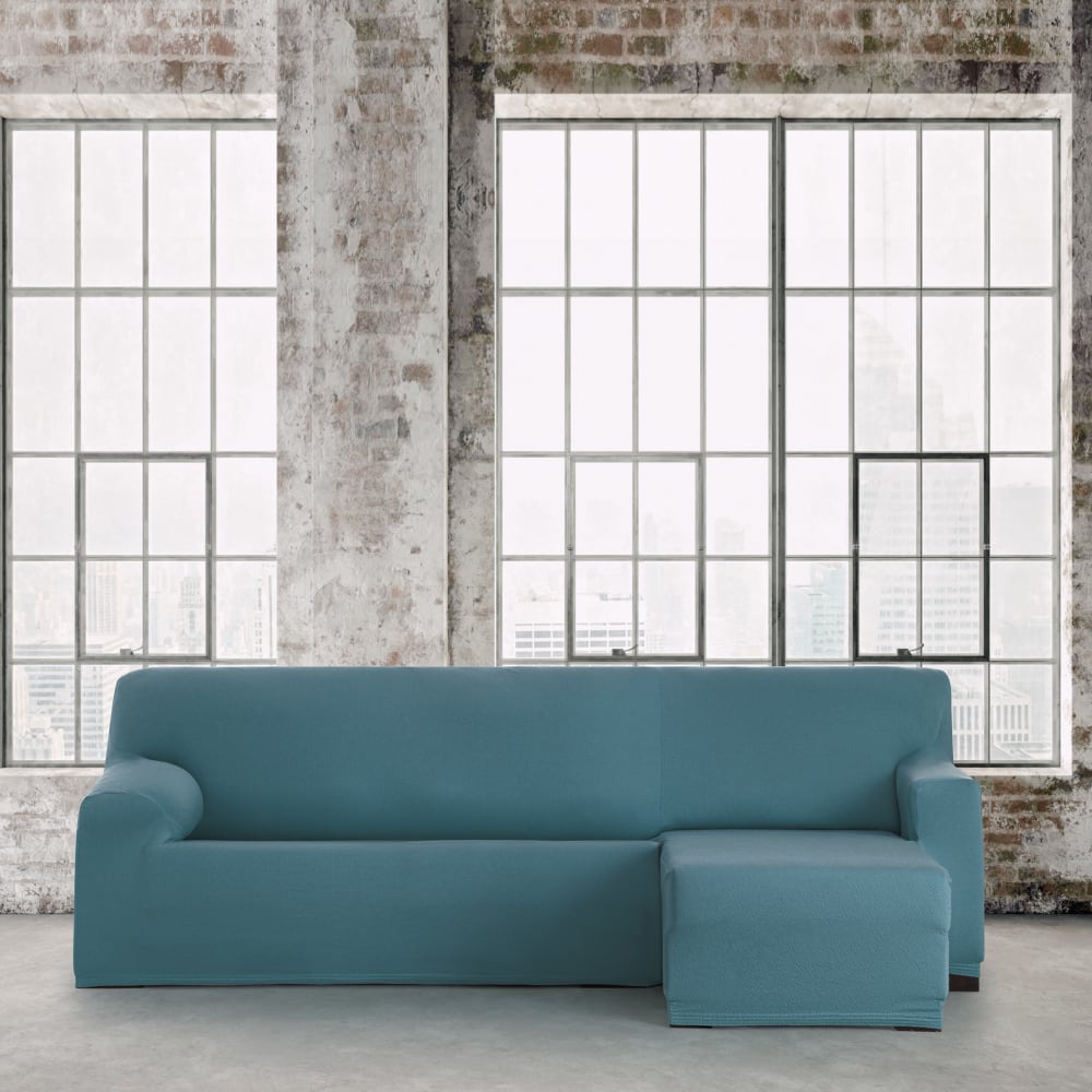 Housse de canapé  en l droite b/c émeraude 250  310 cm - Maisons du Monde