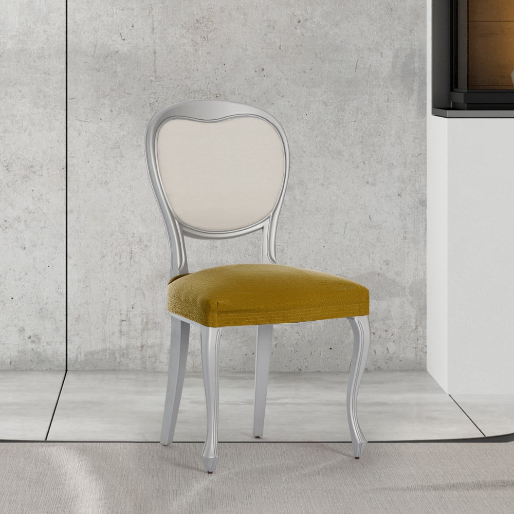 Pack 2 housses de chaise extensible moutarde 40 50 cm - Maisons du Monde