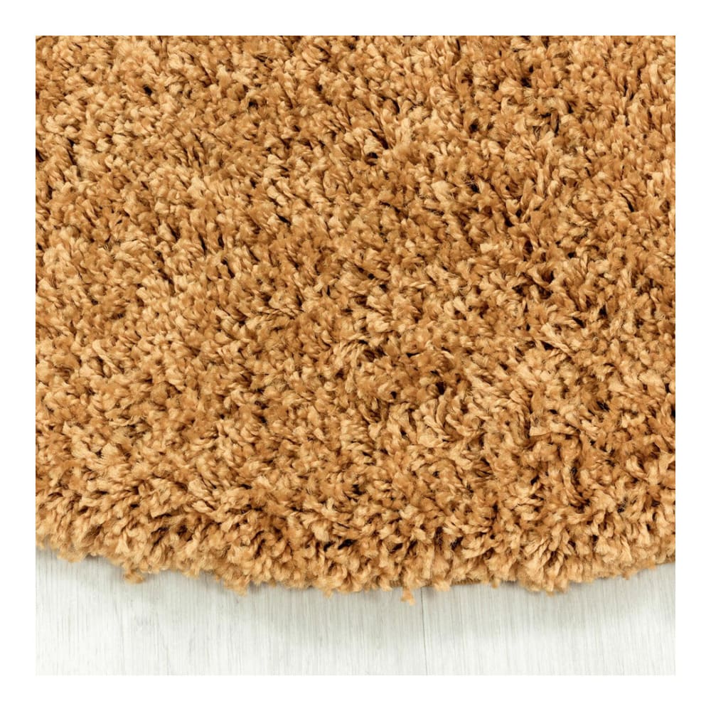 Tapis uni design en polypropylène or ø120 - Maisons du Monde
