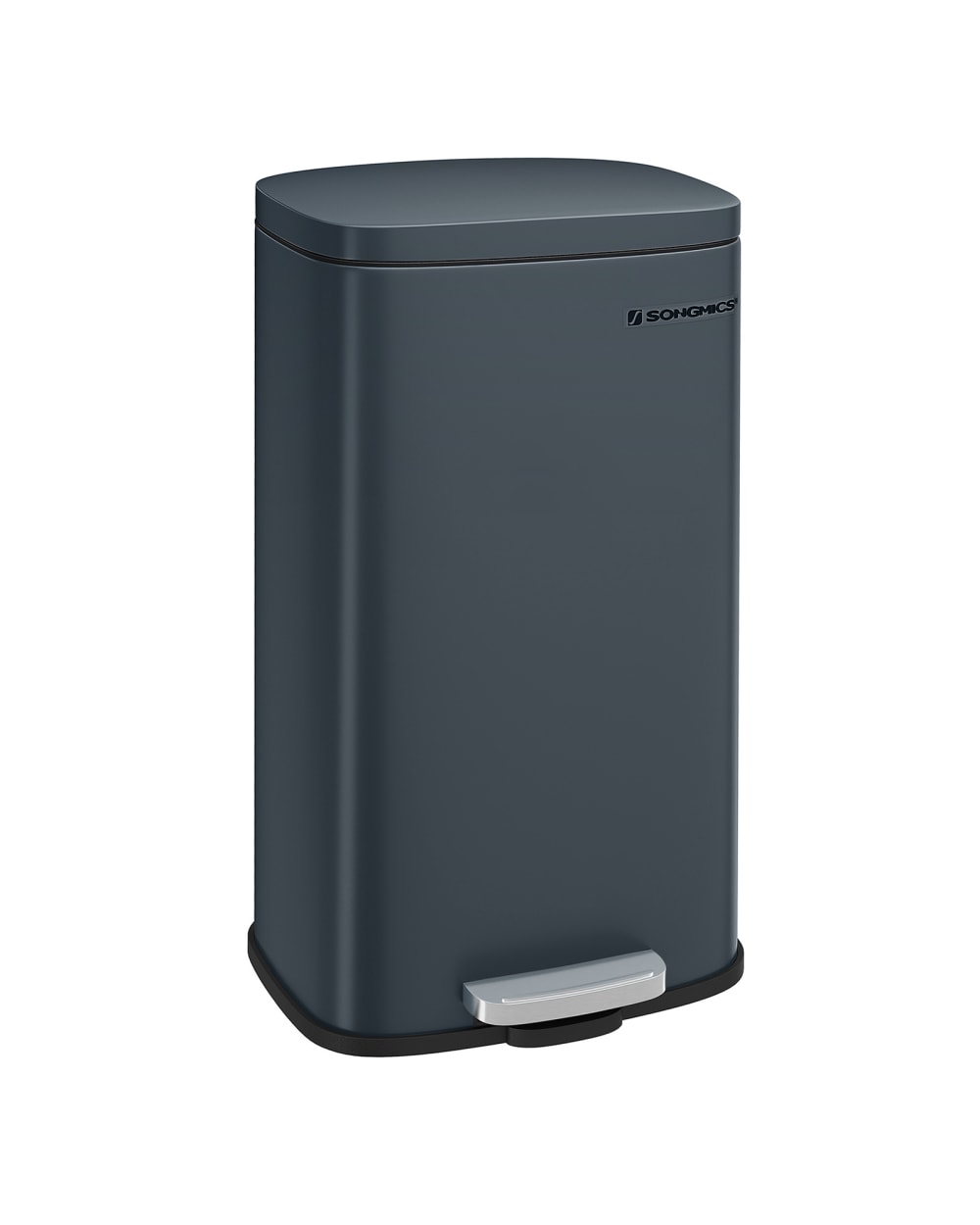 Poubelle à pédale 30L - gris acier