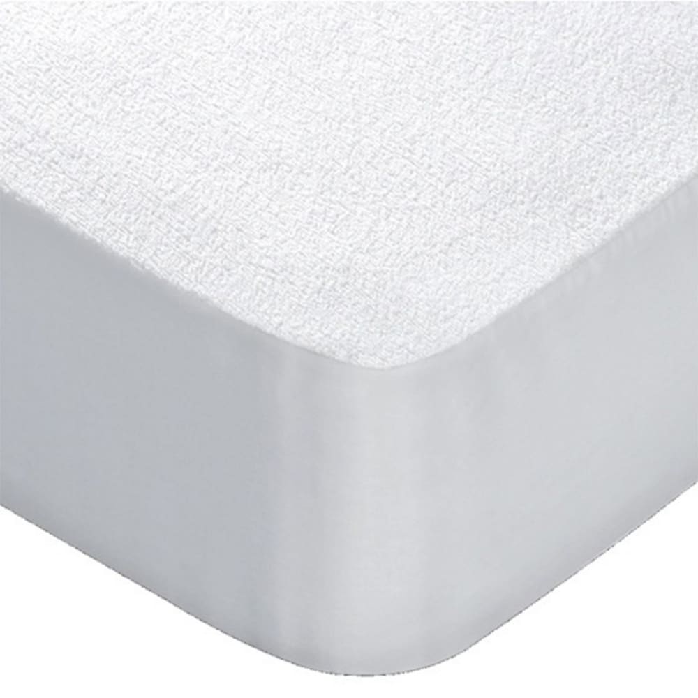 Protège-matelas en coton blanc 135x190/200cm