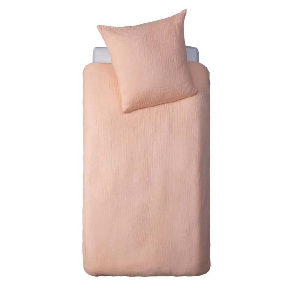 Housse de couette en coton rose 90x190cm - Maisons du Monde