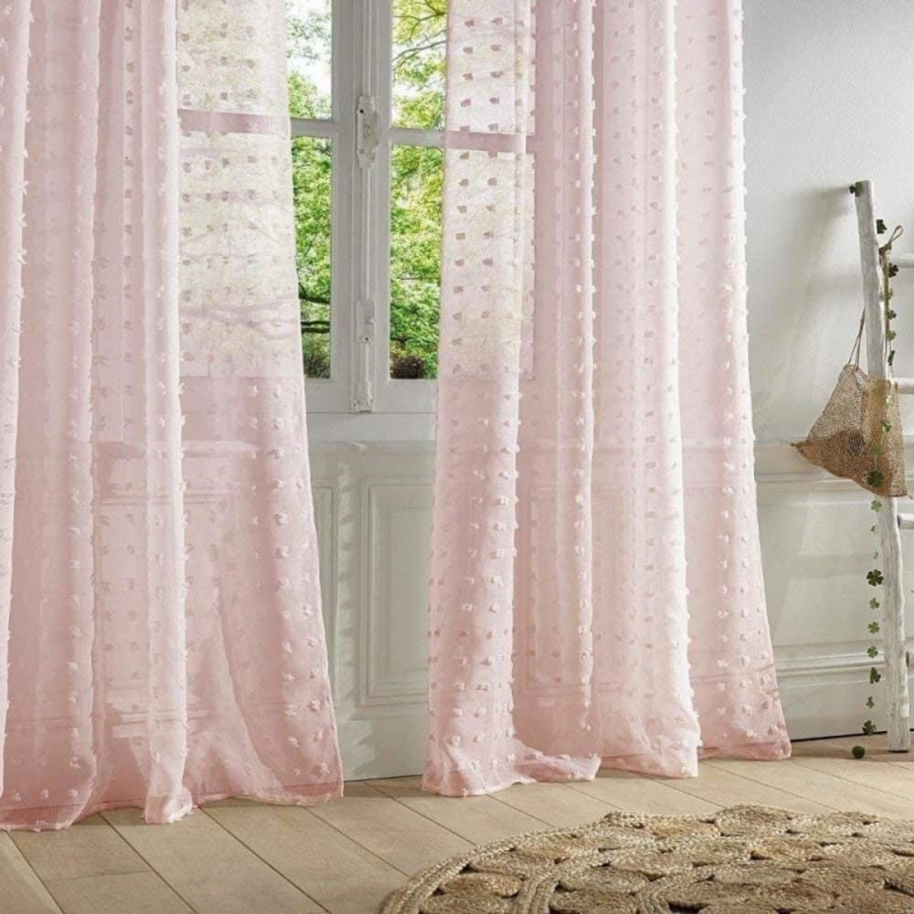 Rideau rose 240x140cm