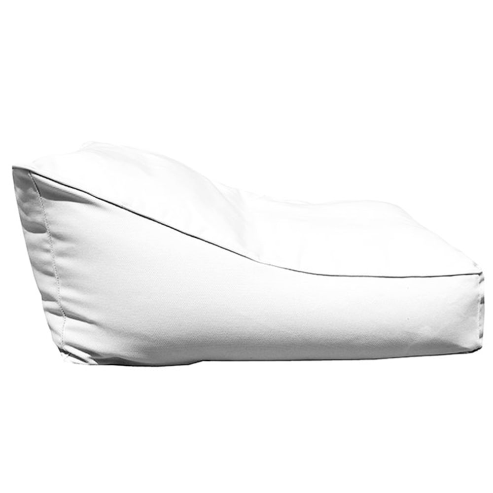 Bain de soleil extérieur flottant déhoussable blanc