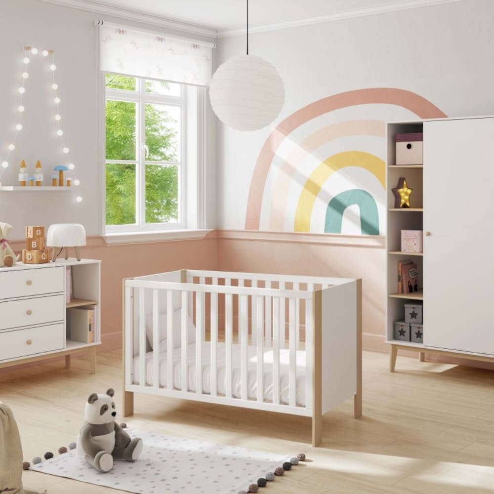 Berceau en MDF blanc 60x120cm