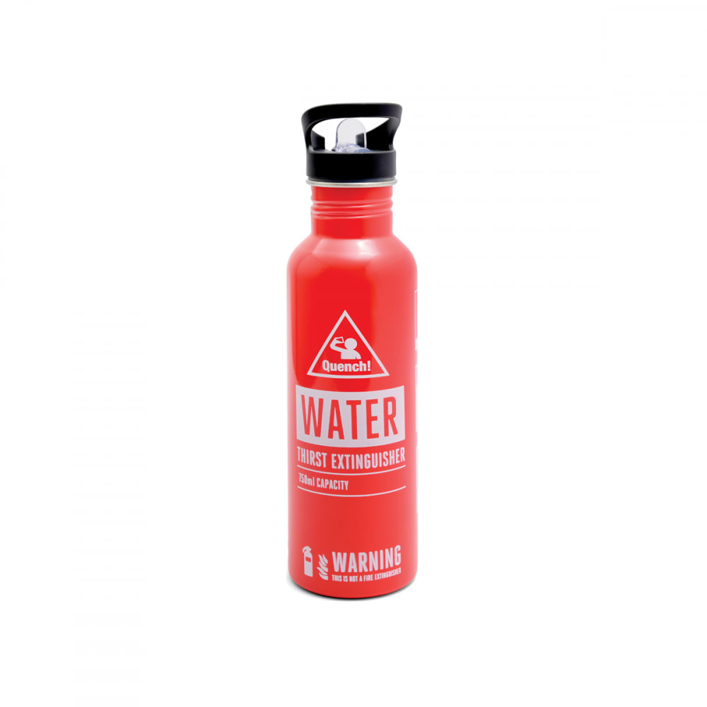 Gourde en forme d'extincteur - rouge