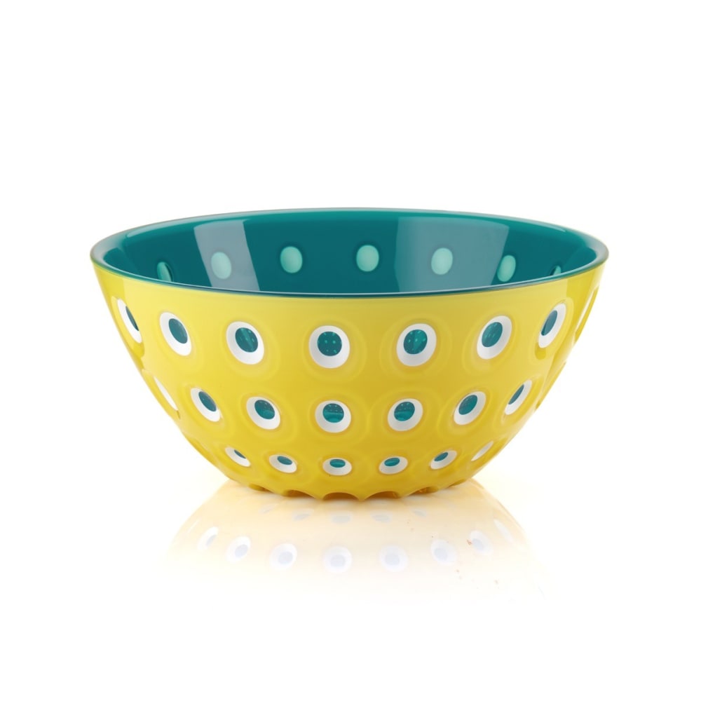 Guzzini Saladier en acrylique jaune et bleu 20 cm