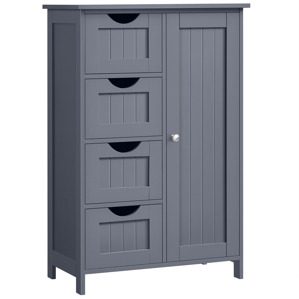 Meuble de salle de bain de rangement 55 x 30 x 82.2 cm gris