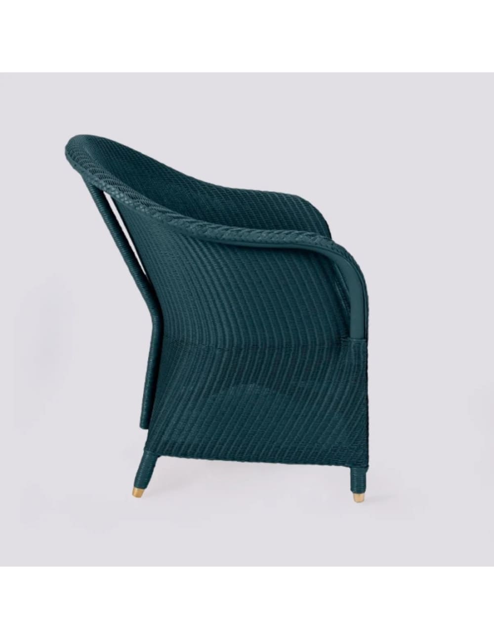 Fauteuil laqué bleu paon en lloyd loom - Maisons du Monde