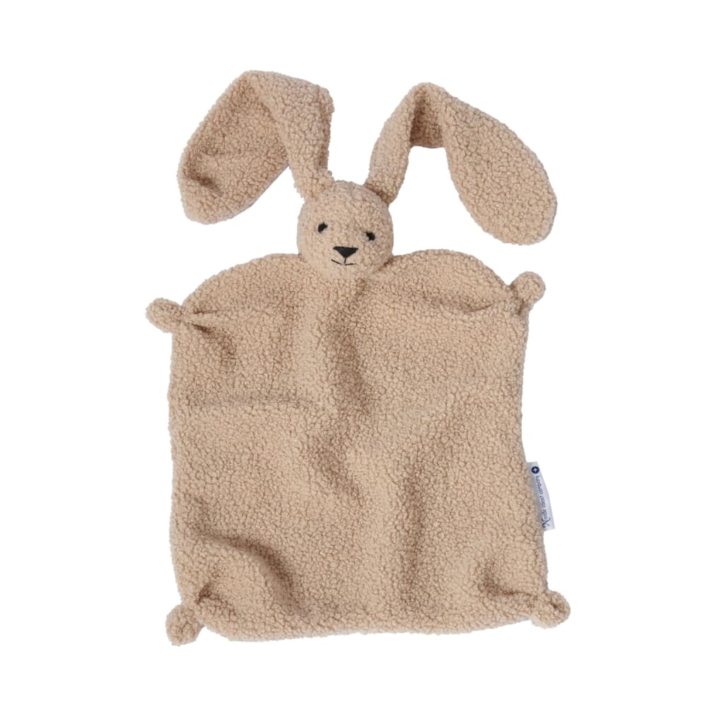 Nordic Coast - Doudou lapin en Teddy, trés doux, beige 30x30 cm