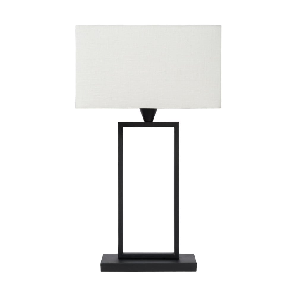 Lampe de table métal blanc 35x17 61 — vue 3