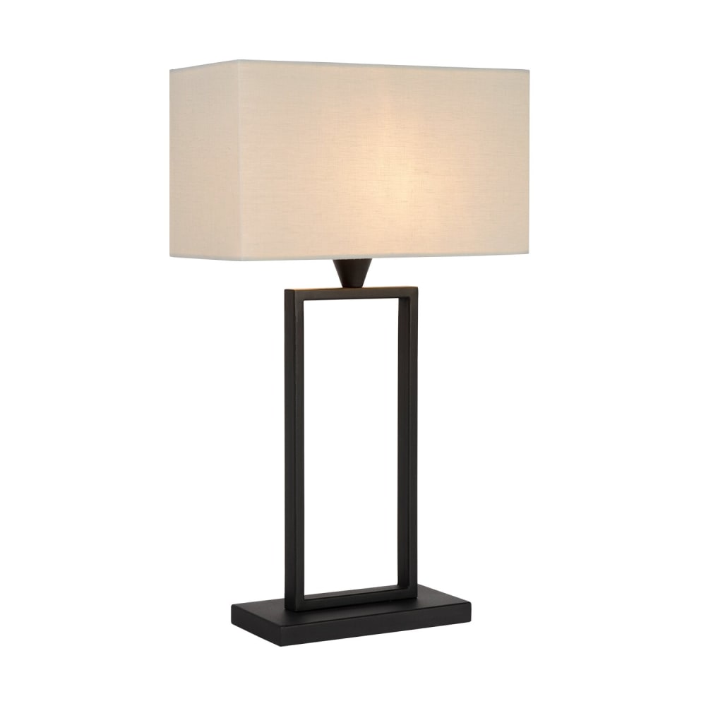 Lampe de table métal blanc 35x17 61 — vue 4