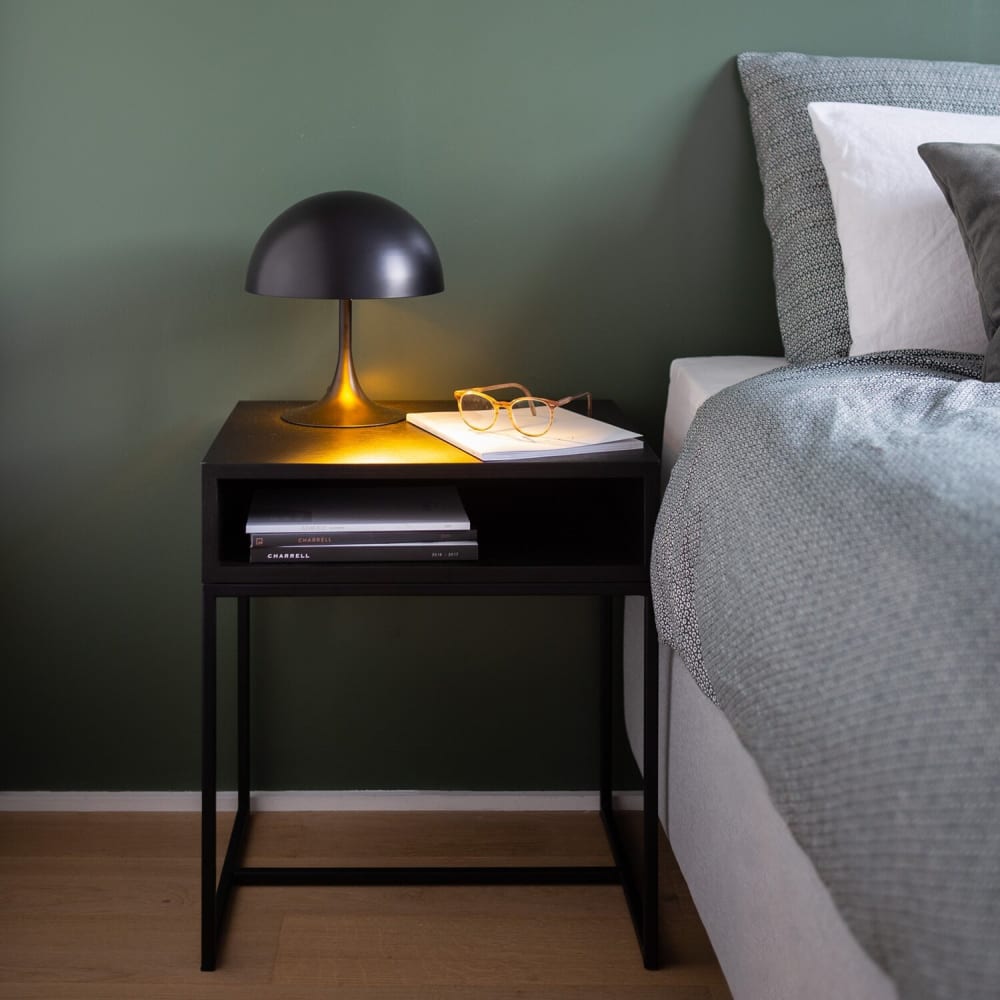 Lampe de table métal noir et or - 25x28 — vue 3
