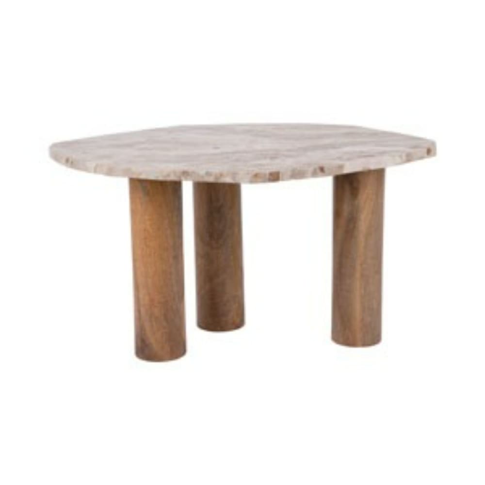 Table d'appoint marbre brun 75x50x40cm Table d'appoint marbre brun 75x50x40cm