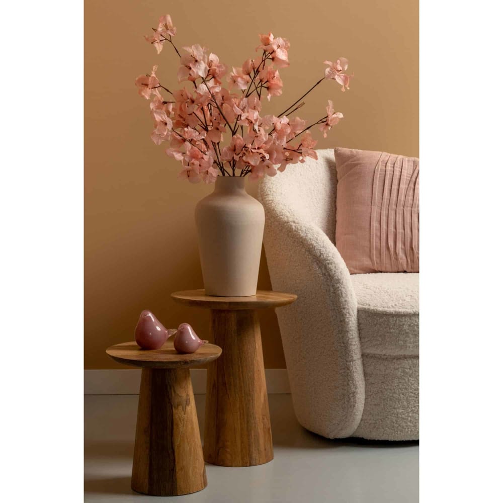 Table d'appoint aluminium naturel 35.5x35.5x45cm - Maisons du Monde