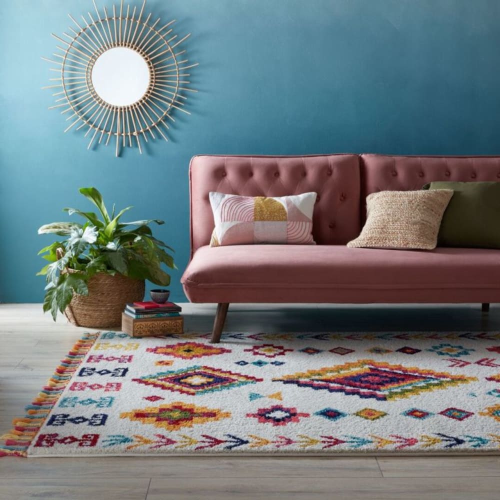 Tapis inspiration berbere multicolore - Maisons du Monde
