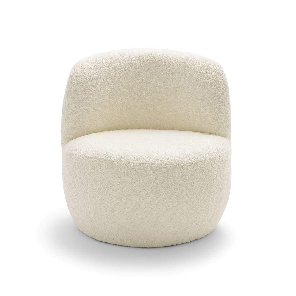 Fauteuil rond en tissu