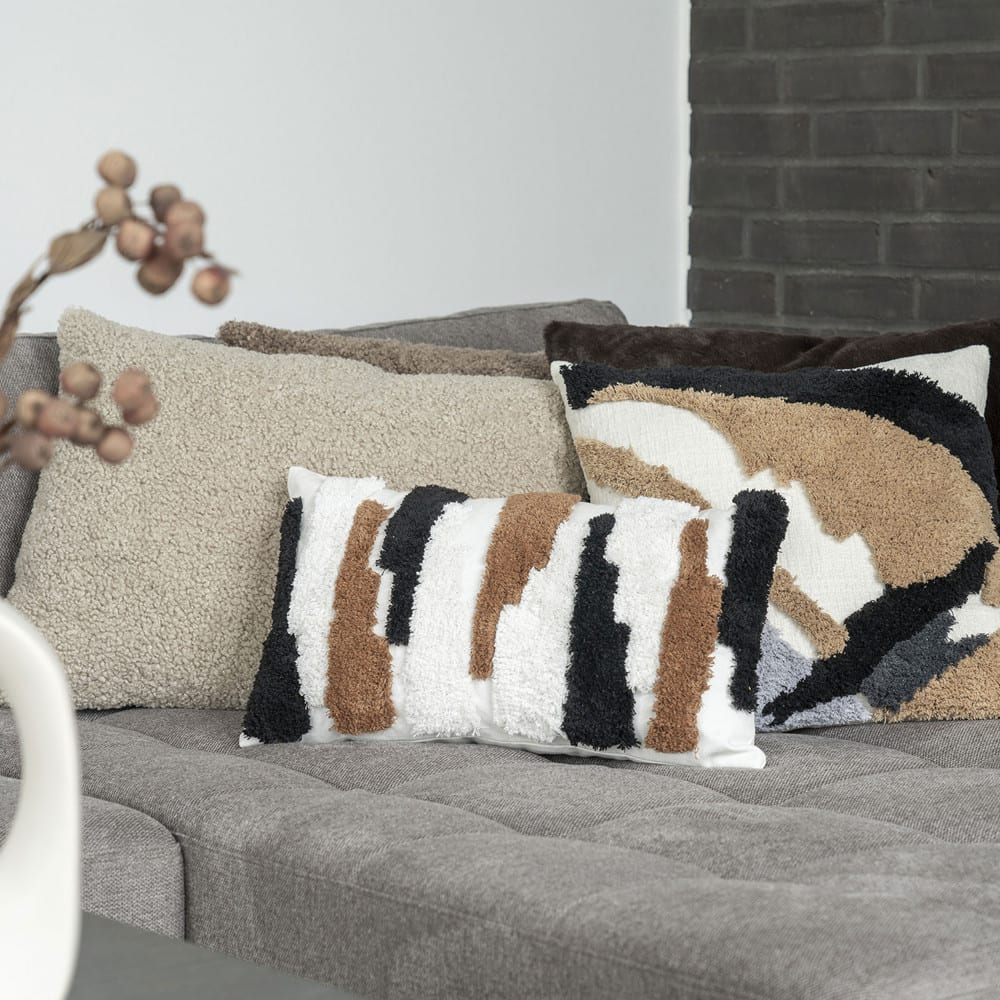 Coussin en bouclette 45x60cm - sable — vue 3