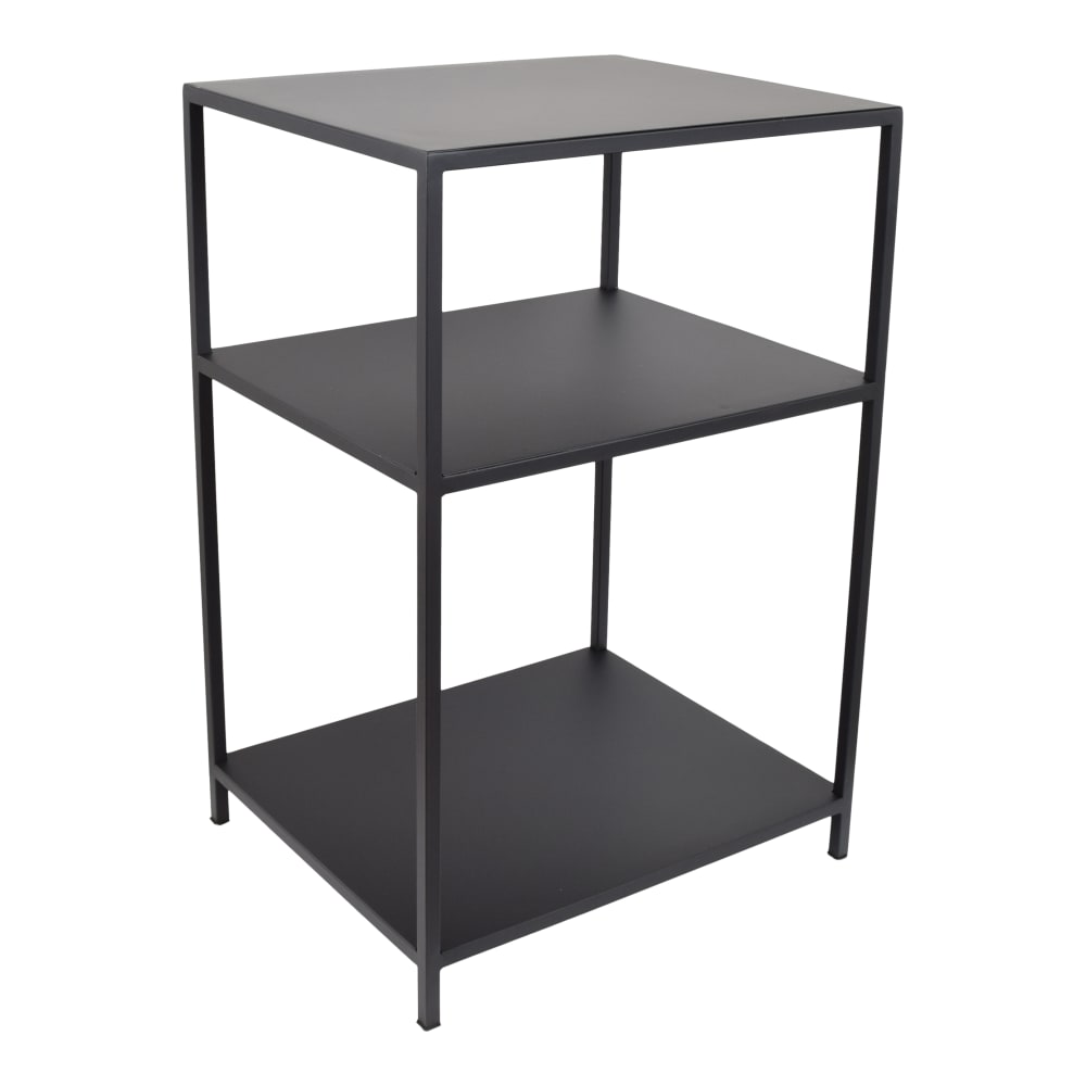 LOFT42 Nachttisch aus Metall, 63x42x35 cm, Schwarz Schwarz Metall