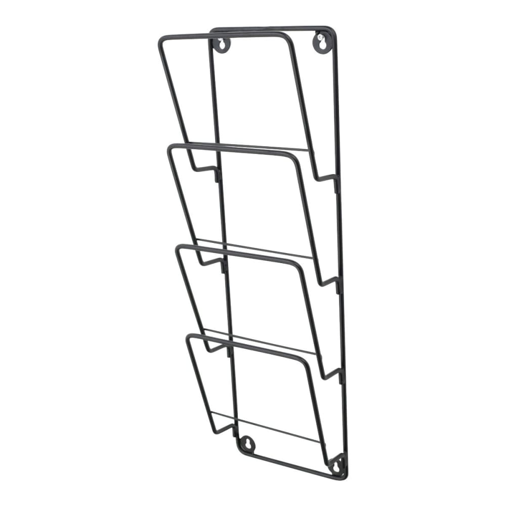 LOFT42 Zeitungsständer aus Metall, 61x18x8 cm, Schwarz style industrial Schwarz Metall