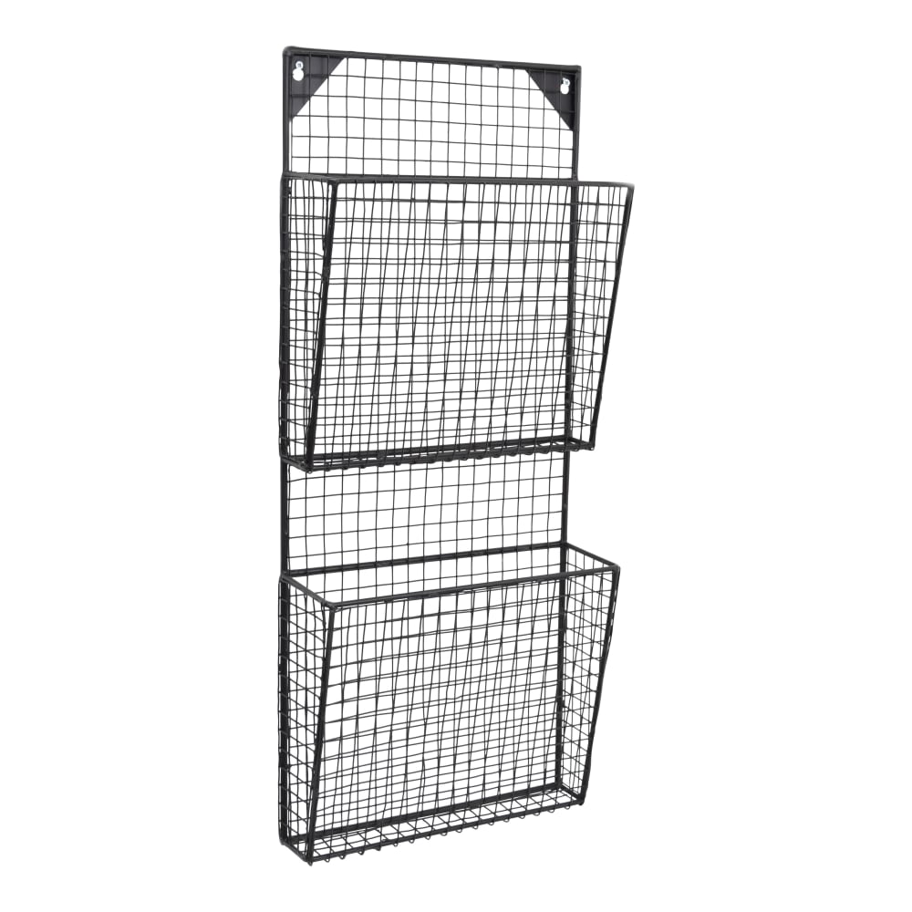 LOFT42 Zeitschriftenständer aus Metall, 70x30x10 cm, Schwarz style industrial Schwarz Metall