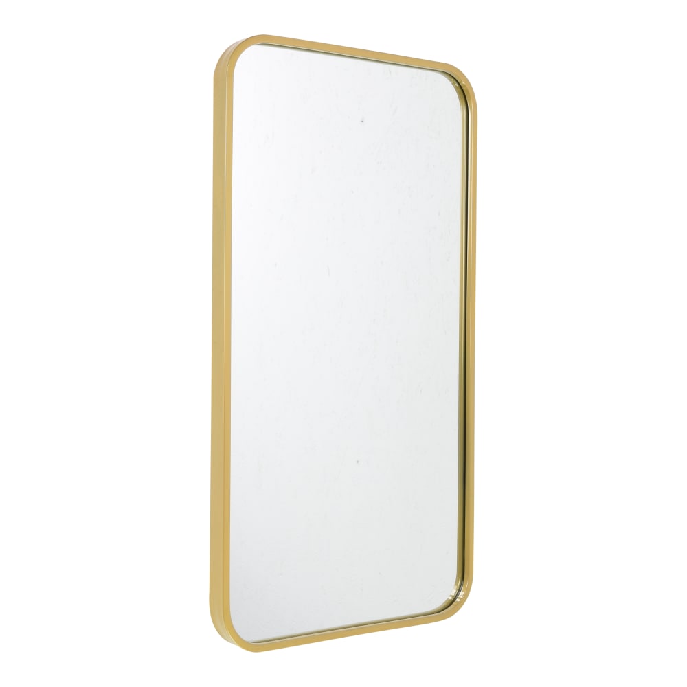 Fragix Wandspiegel aus Metall, 75x40x4 cm, Gold Gold Metall
