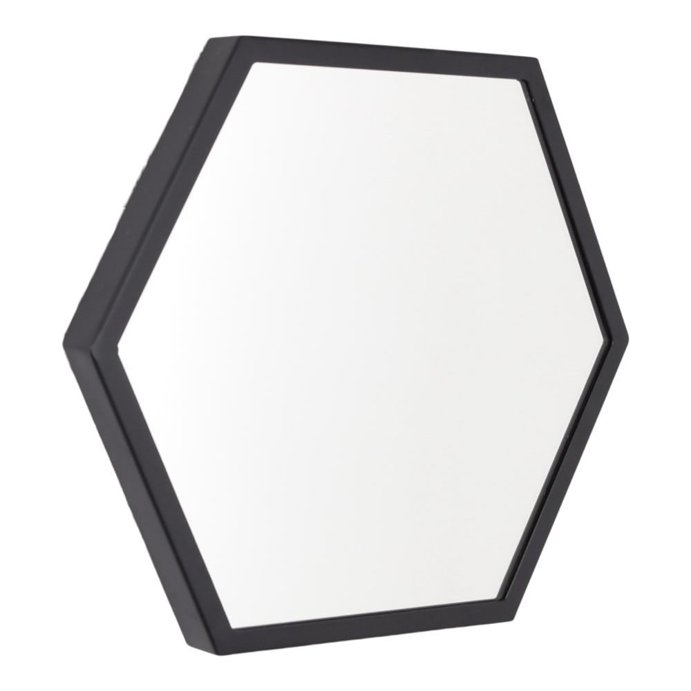 LOFT42 Wandspiegel aus Metall, 32x36x4 cm, Schwarz Schwarz Metall