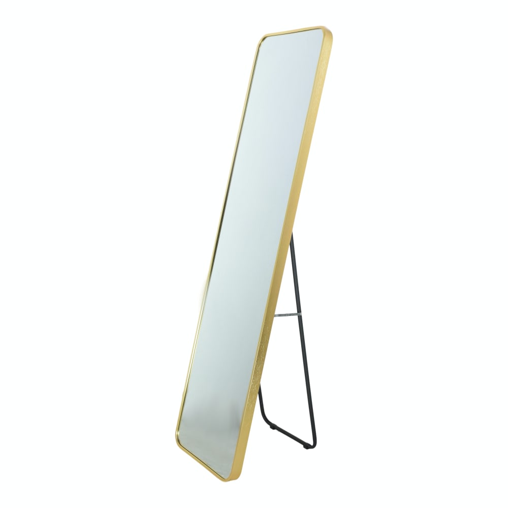 Fragix Ganzkörperspiegel aus Aluminium, 150x40x4 cm, Gold Gold Aluminium