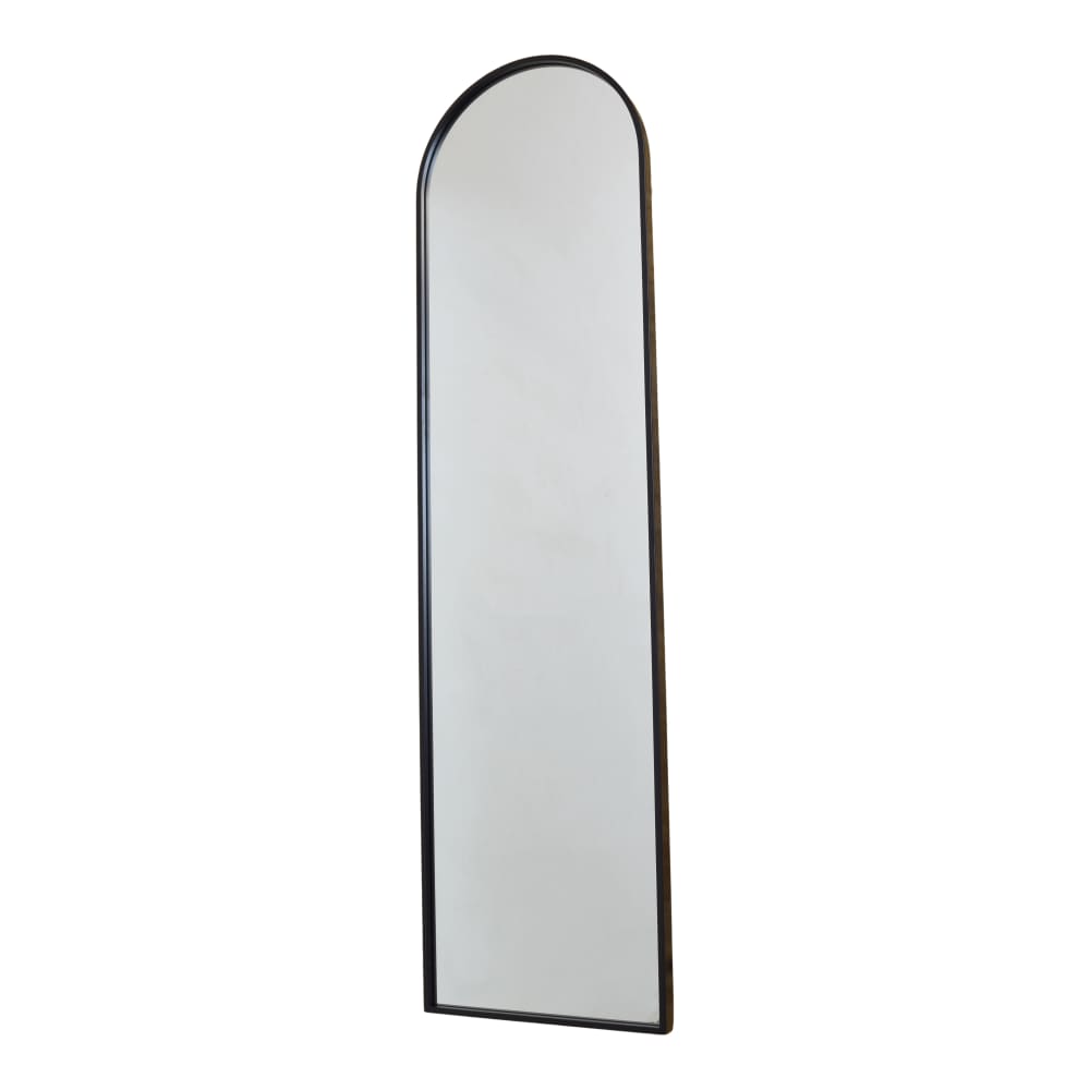 Fragix Wandspiegel aus Metall, 120x40x4 cm, Schwarz Schwarz Metall