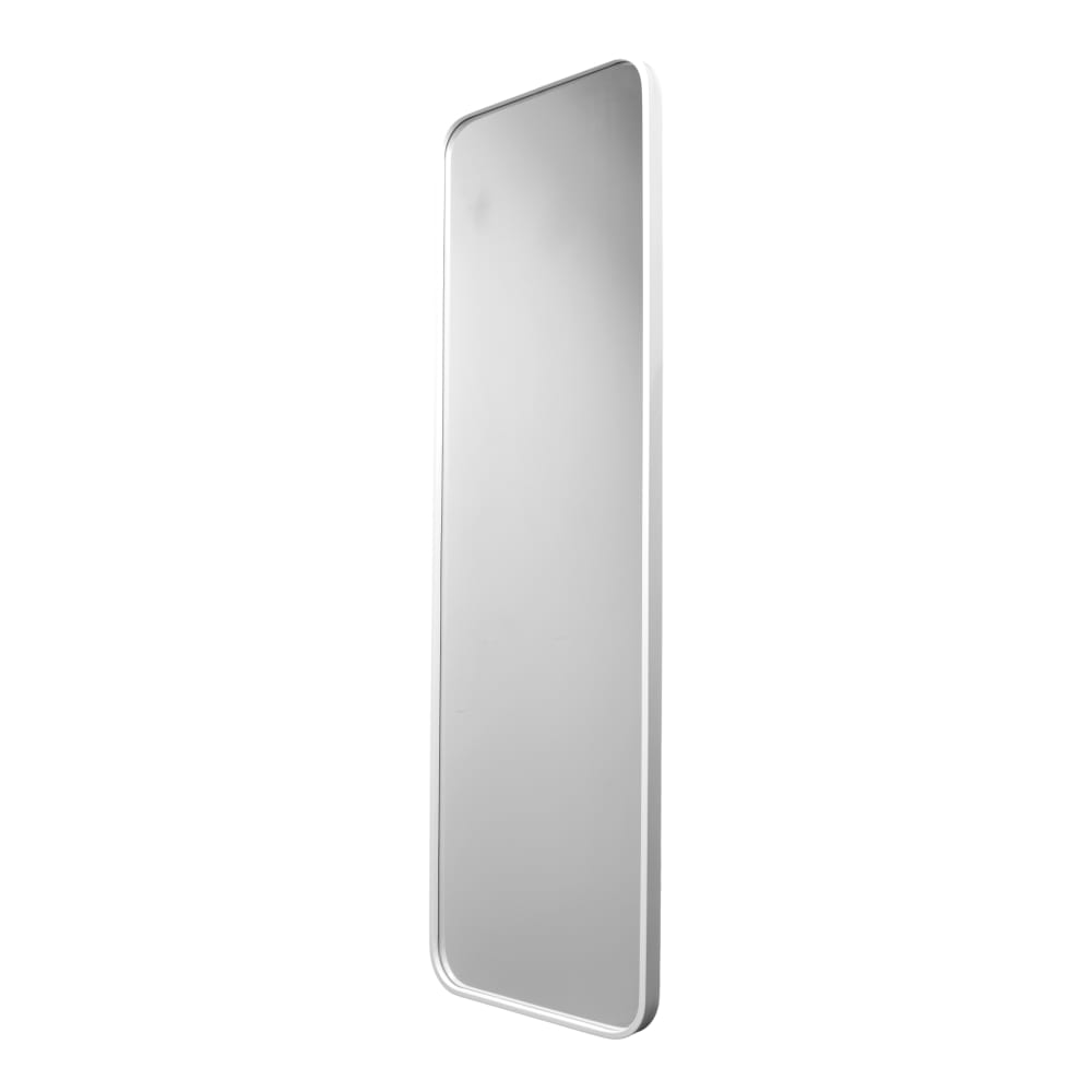Fragix Ganzkörperspiegel aus Metall, 130x40x4 cm, Weiß Weiß Metall