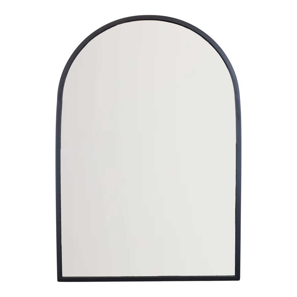 LOFT42 Wandspiegel aus Metall, 68x48x4 cm, Schwarz Schwarz Metall