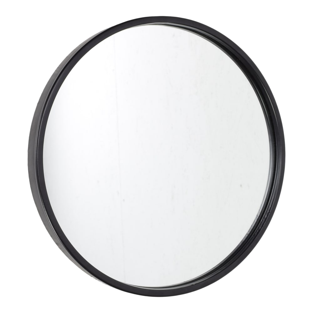 Fragix Wandspiegel aus Metall, 35x35x4 cm, Schwarz Schwarz Metall