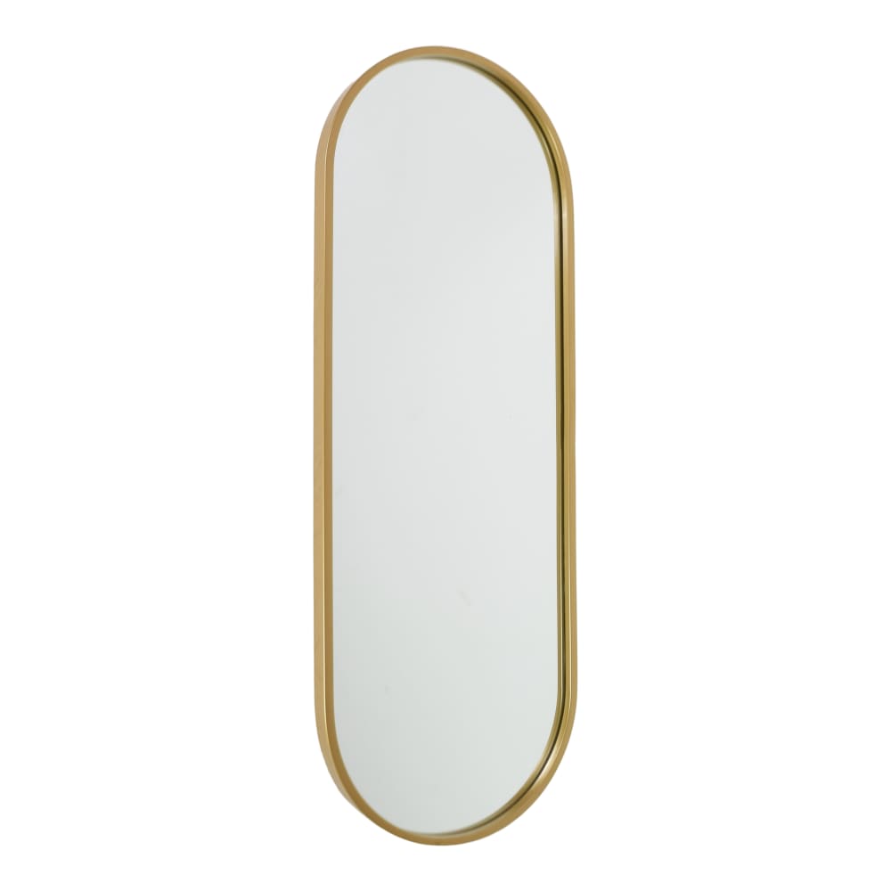 Fragix Spiegel aus Metall, 80x30x4 cm, Gold Gold Metall