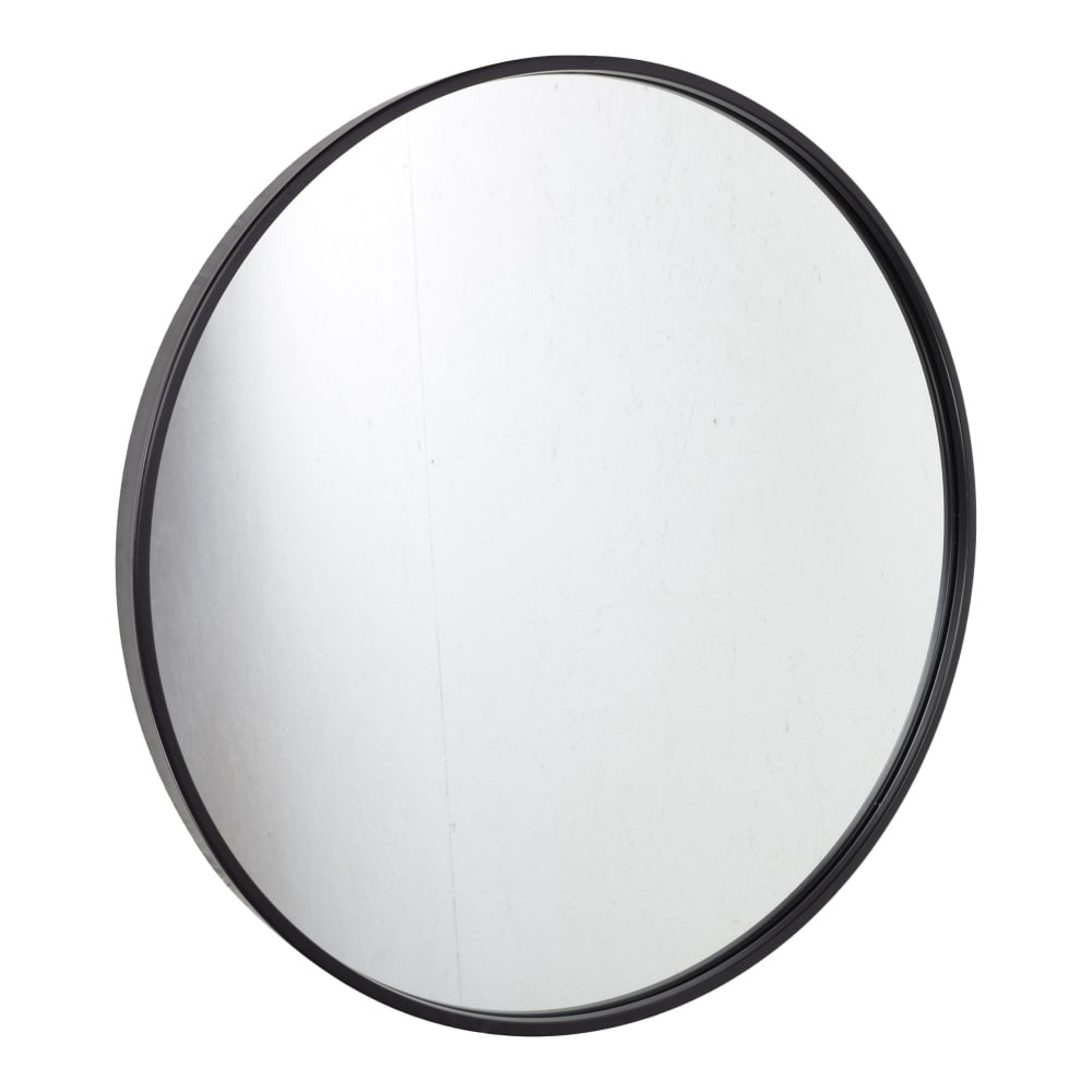 Fragix Wandspiegel aus Metall, 45x45x4 cm, Schwarz Schwarz Metall