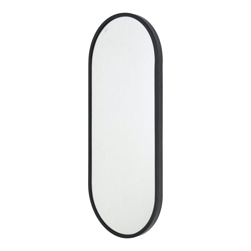 LOFT42 Spiegel aus Metall, 80x30x4 cm, Schwarz Schwarz Metall