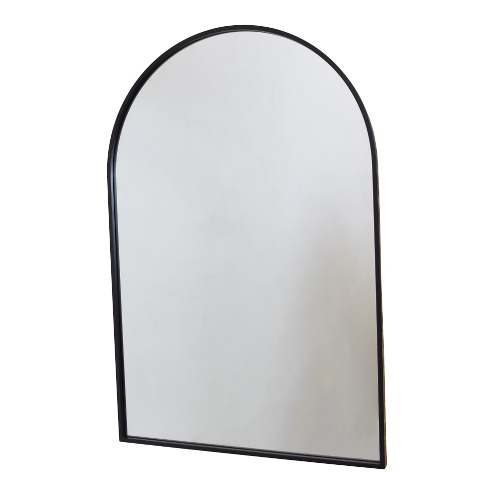 Fragix Wandspiegel aus Metall, 90x60x4 cm, Schwarz Schwarz Metall