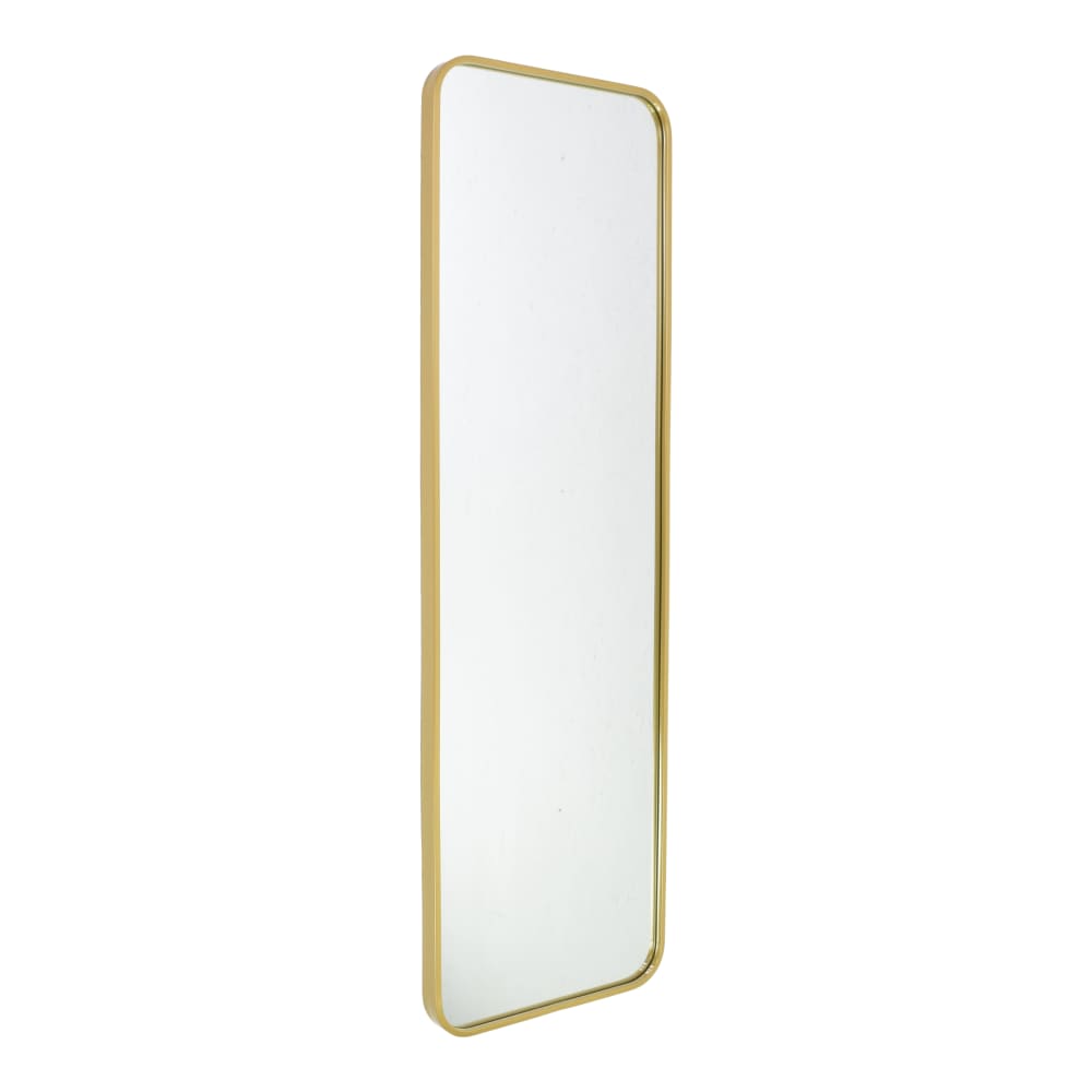 Fragix Ganzkörperspiegel aus Metall, 130x40x4 cm, Gold Gold Metall