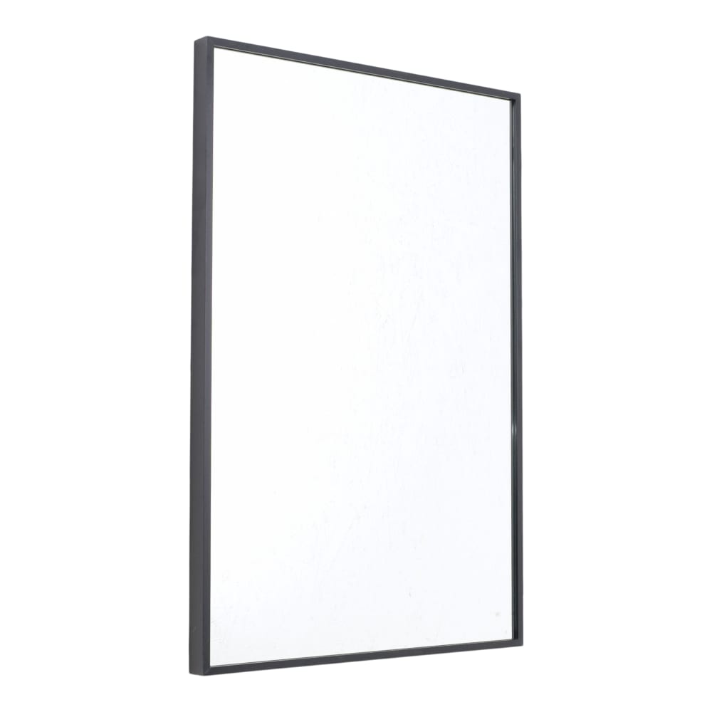 Fragix Spiegel aus Aluminium, 60x40x4 cm, Schwarz Schwarz Aluminium