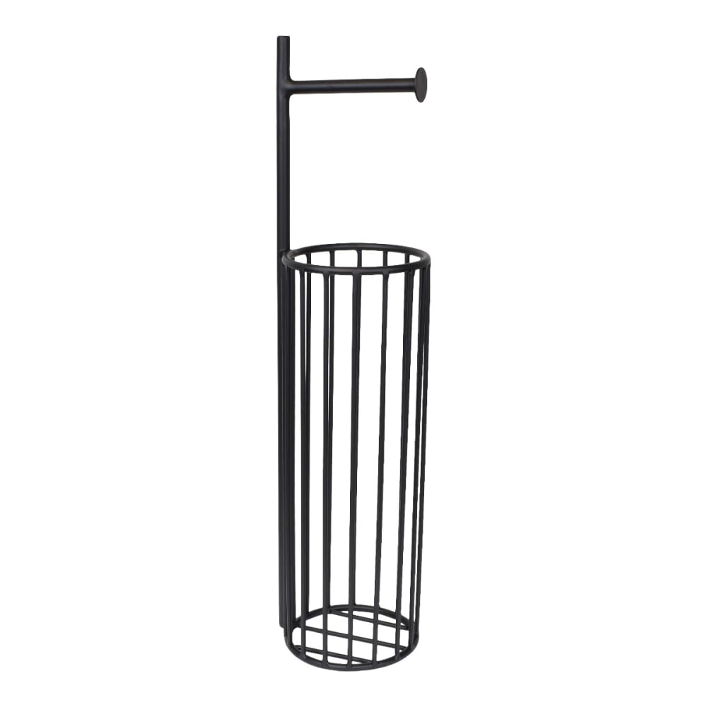 LOFT42 Toilettenpapierhalter aus Metall, 60x14x14 cm, Schwarz Schwarz Metall