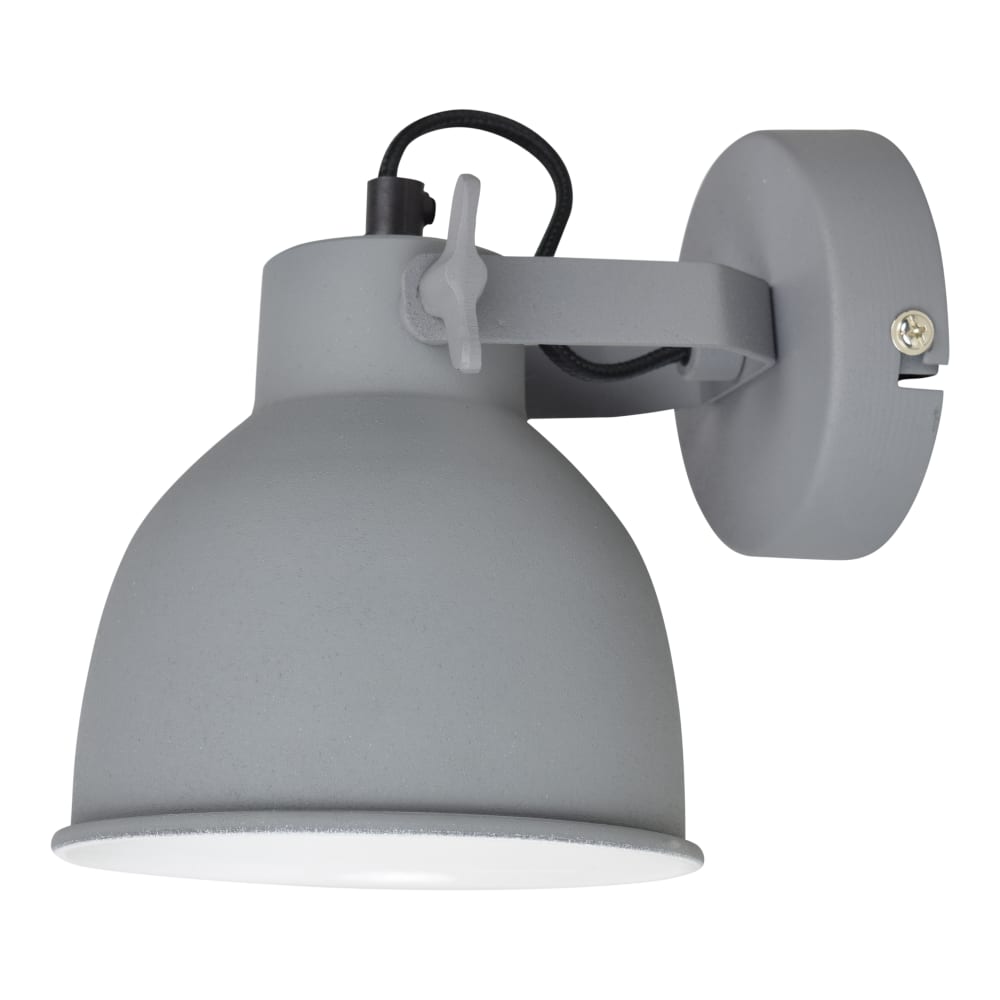 Urban interiors Wandleuchte aus Metall, 16x14x19 cm, Grau Grau Metall