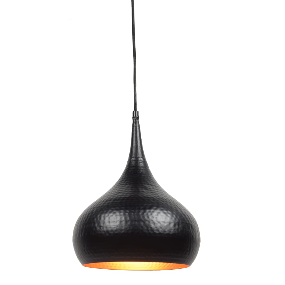 Urban interiors Hängelampe aus Metall, 150x24x24 cm, Schwarz Schwarz Metall